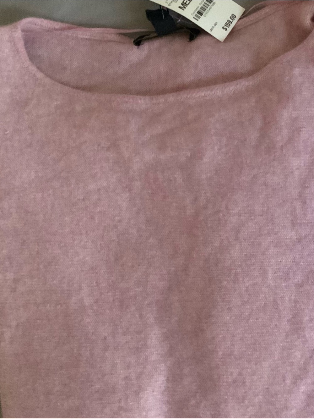 Charter Club Luxury Light Pink Crewneck Sweater with shirttail hem BNWT- perfect